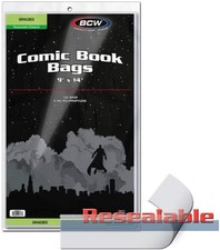 BCW Resealable Bags for CGC Graded Comics - 9 X 14 or PSA