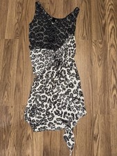 Just Cavalli Leopard Print Halter Pencil Bodycon Mini Dress Size 38/ us 2