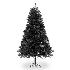 6ft Artificial Black Christmas Tree Tall Decoration Holiday Festival Xmas New