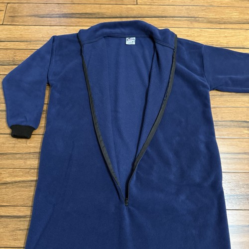 Trailridge Fleece PJ Pajama Sack Sleep Lounger Blue Adult One Piece OSFM *READ* - Picture 5 of 15