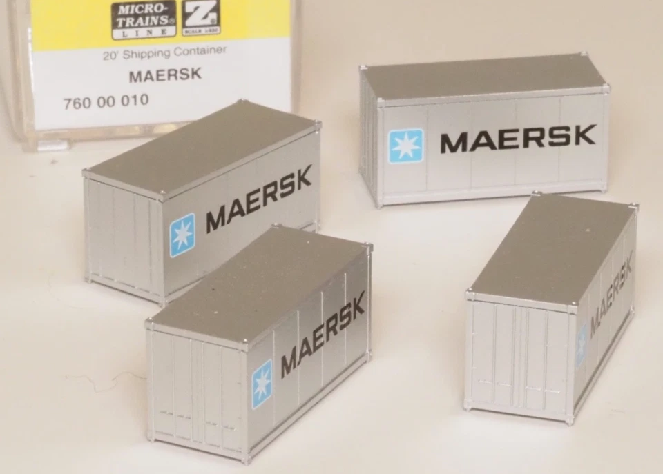 700 00 010 MTL escala Z MAERSK 20' CUATRO CONTENEDORES Foto 2 de 2