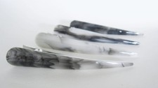 1 random black white gray acrylic and metal alligator hair clip