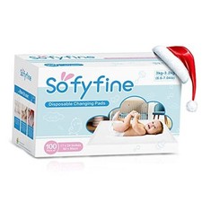 24 x 17 Inches Box of 100 Count Disposable Changing Pads for Baby