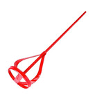Red Drill Mixer Paddle Paint, Plaster, Cement & Mortar Stirrer Hex Shank Mixing