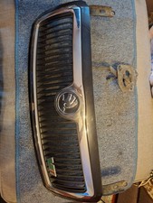 Front Grille Skoda Fabia 6Y Black Original With Emblem 6Y0853661 6Y0853668B