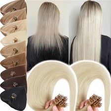 Mini Nano Ring Thick 100 Remy Hair Real Human Hair Extensions Full Head 200G