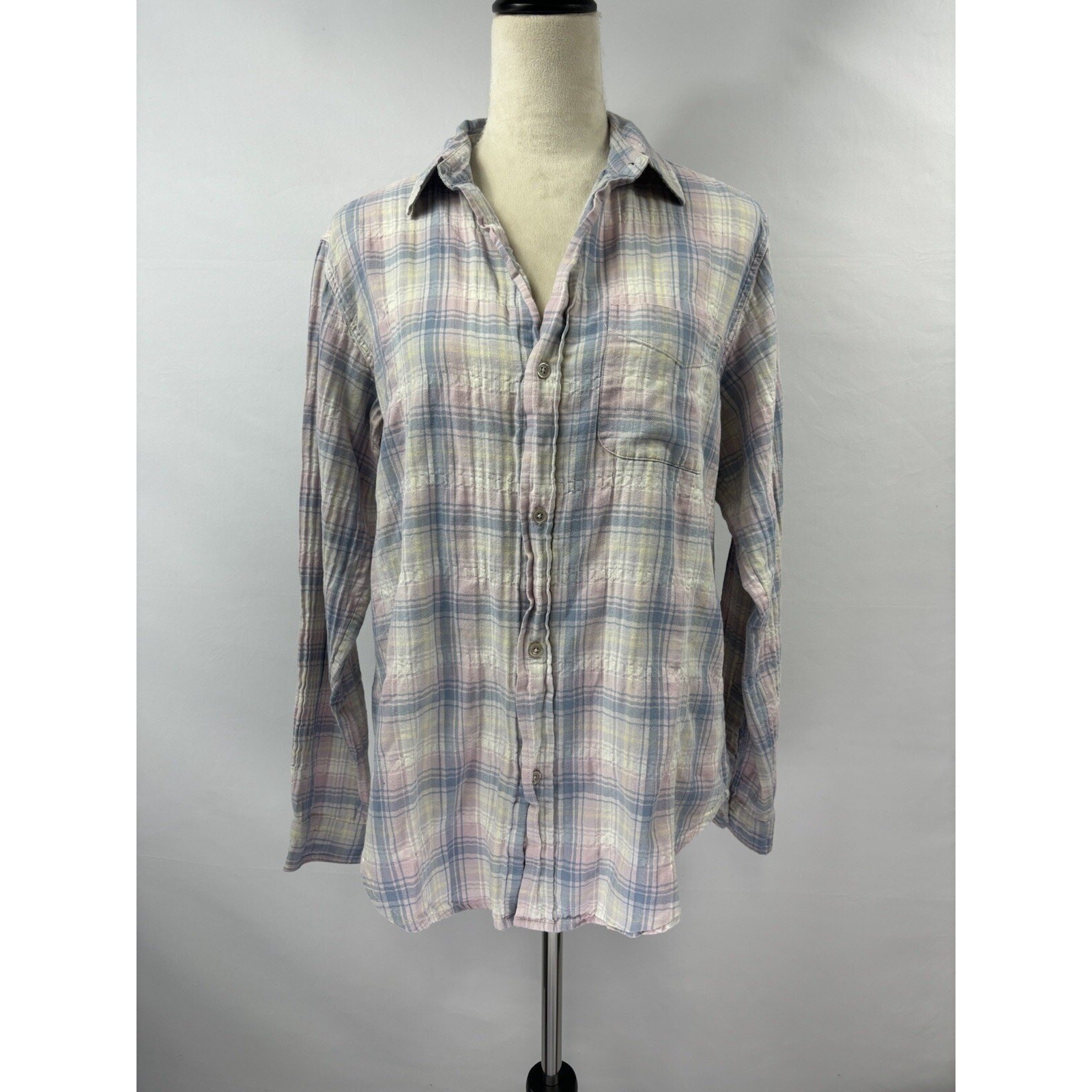Current Elliott Prep School Button Down Desert Pl… - image 1