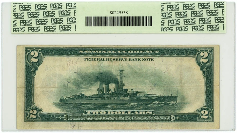 FR.771 $2 1918 Federal Reserve Bank Note St. Louis VF25PPQ PCGS 950750-105 - Image 2 of 3