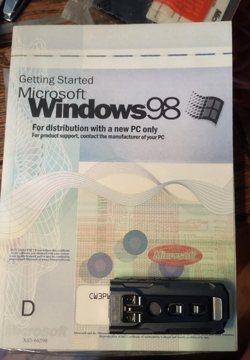 Microsoft Windows 98 CD Operating System Software for sale | eBay