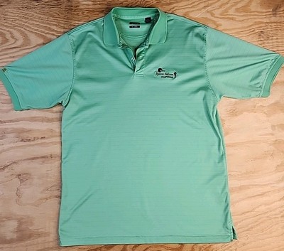 Byron Nelson Championship Logo Green Izod Chill Golf Lightweight Polo Mens Large