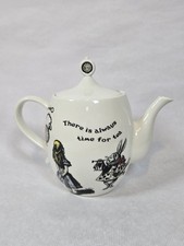 Alice In Wonderland 'There is always time for tea' large ceramic teapot
