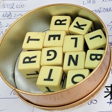 The Crossword Solitaire Game Set Letter Tiles 12 Dice Word Puzzle Game