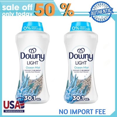 2 Pack Downy Light Ocean Mist In-Wash Scent Booster Beads - 30.1 oz