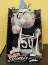 Gemmy Dancing Hamster 50th Birthday Hamster Toy New - UNTESTED