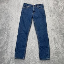 Levis 502 Jeans Boys 16R Blue Tapered Leg Regular Fit Denim Cotton Logo Stretch