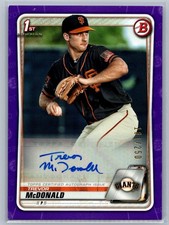 Trevor McDonald 2020 Bowman 1st Bowman Autograph Purple /250 #PA-TM