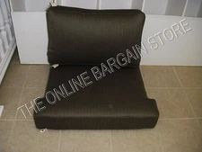 Frontgate Cassara Teak Sofa replacement CHAIR Cushion SUNBRELLA Boss Tweed Black