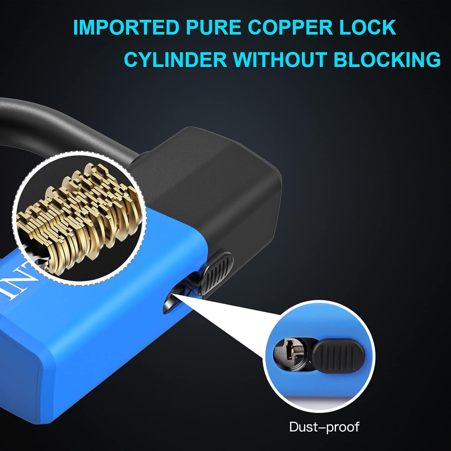 Candado Para Bicicleta Moto Motocicleta Con Alarma Bloqueo de Disco