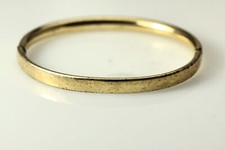 Beautiful Yellow Gold Filled 4.75" Child's Bangle 3.3 Grams BR3745 