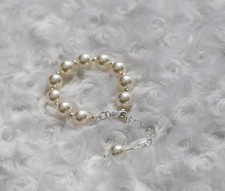 My first BRACELET Baby Pearls w/ Extension Chain  925 sterling Clasp 0-10 years