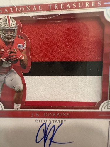 2020 National Treasures J.K Dobbins College Silhouettes Signatures RPA 23/25 - Picture 7 of 7