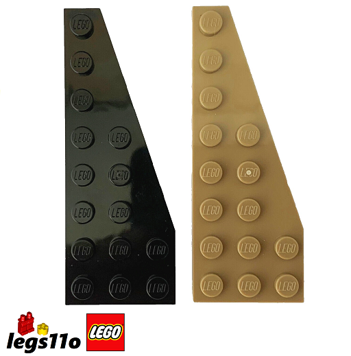 LEGO Wedge Plate 3x8 RIGHT Angle Wing NEW 50304 choose colour quantity