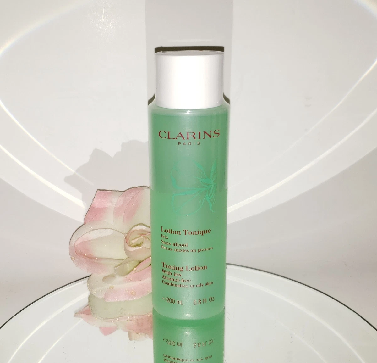 Clarins Toning Lotion w Iris Alcohol Free Combination or Oily
