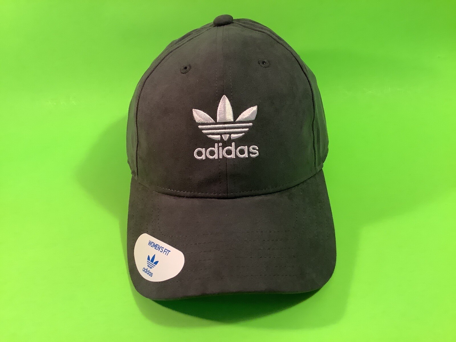 ADIDAS OSFW Women’s Snapback Hat ONE SIZE Dark Gray w/White NEW thumbnail 2