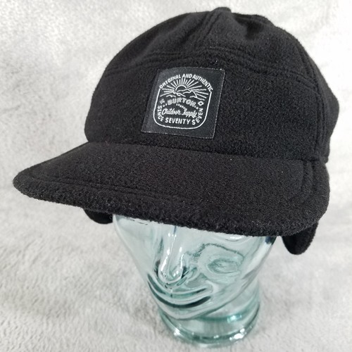 Sombrero Burton Negro Convertible Orejera Abatible Snap Almuerzo Gorra Suministro Exterior - Imagen 1 de 8