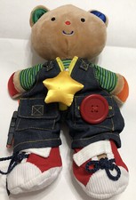 Genuine Melissa Doug K's Kids Learn to Dress 12" Plush Doll Toy W/ Zipper-PB1