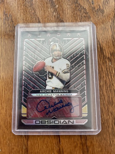 Archie Manning Autograph Card Obsidian 5 EBay
