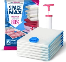 Jumbo 6 Pack | SPACE MAX Premium Space Saver Vacuum Storage Bags