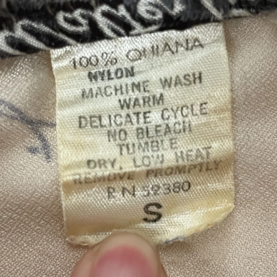 Camisa De Colección Años 50 Walter Pyes Beige BRILLANTE Quiana Nylon RESUMEN Disco MoD ROCKABILLY Foto 2 de 4