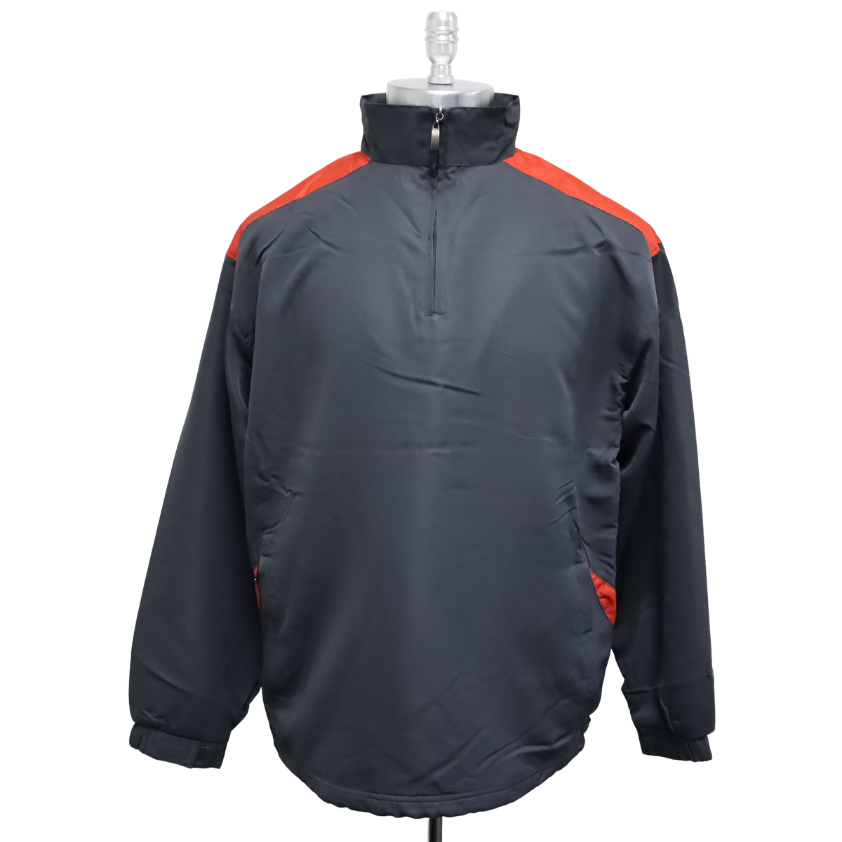 Tri-Mountain 2650 Parkview Charcoal Burnt Orange Quarter Zip XL