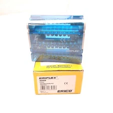 Erico 563930 Compact 4 Pole Distribution Block 500VAC 100A DIN Rail