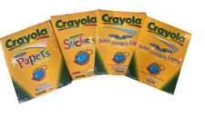 LOT NEW 2 Crayola Stardust Pattern Stickers  1 Paper Inkjet 1 Repositionable