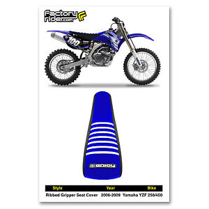 Blue Gripper Soft Seat Cover For Yamaha YZF250 YZF450 YZ250F YZ450F 2006-2009