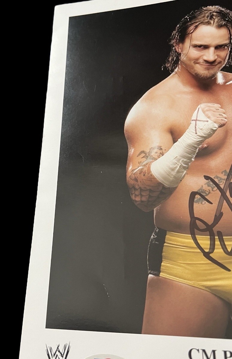 WWE CM PUNK P-1157 HAND SIGNED AUTOGRAPHED 8X10 PROMO PHOTO WITH