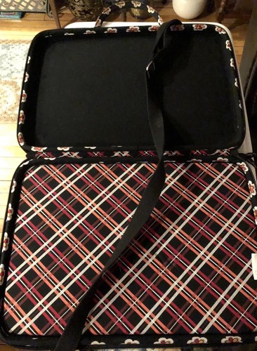 VERA BRADLEY Pirouette Pattern Black Laptop Computer Hard Shell Laptop Case EUC - Picture 6 of 6