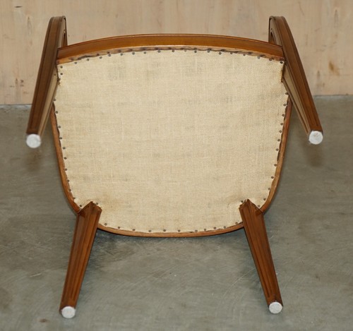 PAIR OF FRENCH ART DECO LEON JALLOT ART NOUVEAU WALNUT ARMCHAIRS PART OF A SUITE - Picture 13 of 24