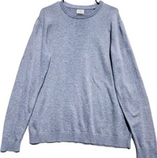 Mens XL Jack  Jones Sweater Crew Neck Knit Long Sleeve Gray Pullover Casual