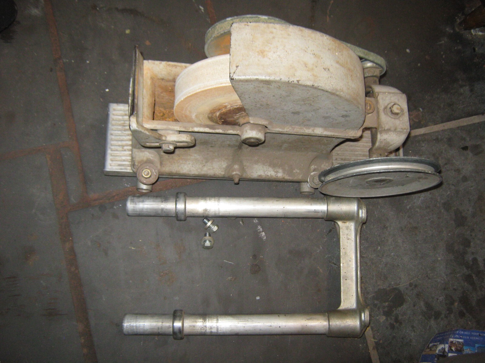 Water Bath Grinding Stone Antique Shopsmith Knife Sharpening Table