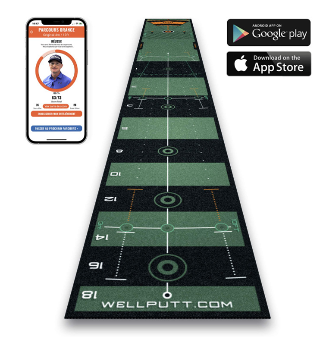 ★新品★WELLPUTT 4m BLACK／NEW DESIGN EDITION New golf Wellputt 4M Putting Mat - Classic Green | eBay