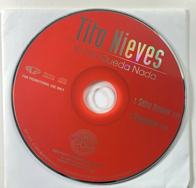 Tito Nieves **- Ya No Queda Nada  (CD, Single, Promo)