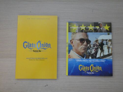 Glass Onion A Knives Out Mystery Blu Ray FYC Rare Promo Screener with Screenplay