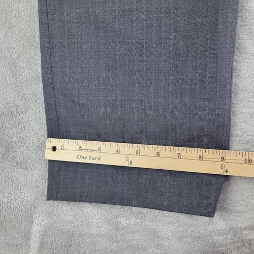 Kasper Pants Women 8 Petite Gray Pinstripe Wool Blend Straight Leg Slacks Dressy - Picture 6 of 12
