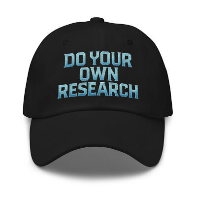 Do Your Own Research Dad Hat   Bitcoin Ethereum Crypto Cap Web3 Blockchain 
