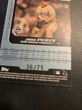 B123 2006 Topps Co Signers Changing Faces Duo-c 51 Jake Peavy Mike Cameron /75