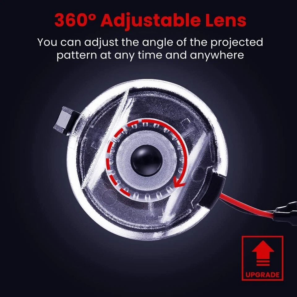 3D 2X Led Side Rearview Mirror Welcome Courtesy Lights For Ford EXPLORER 2011-19 - Image 4 of 4