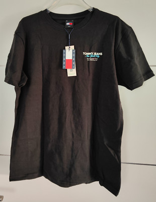 Tommy Jeans TJM REG COLOR POP TJ NYC TEE 1985 Größe S Schwarz